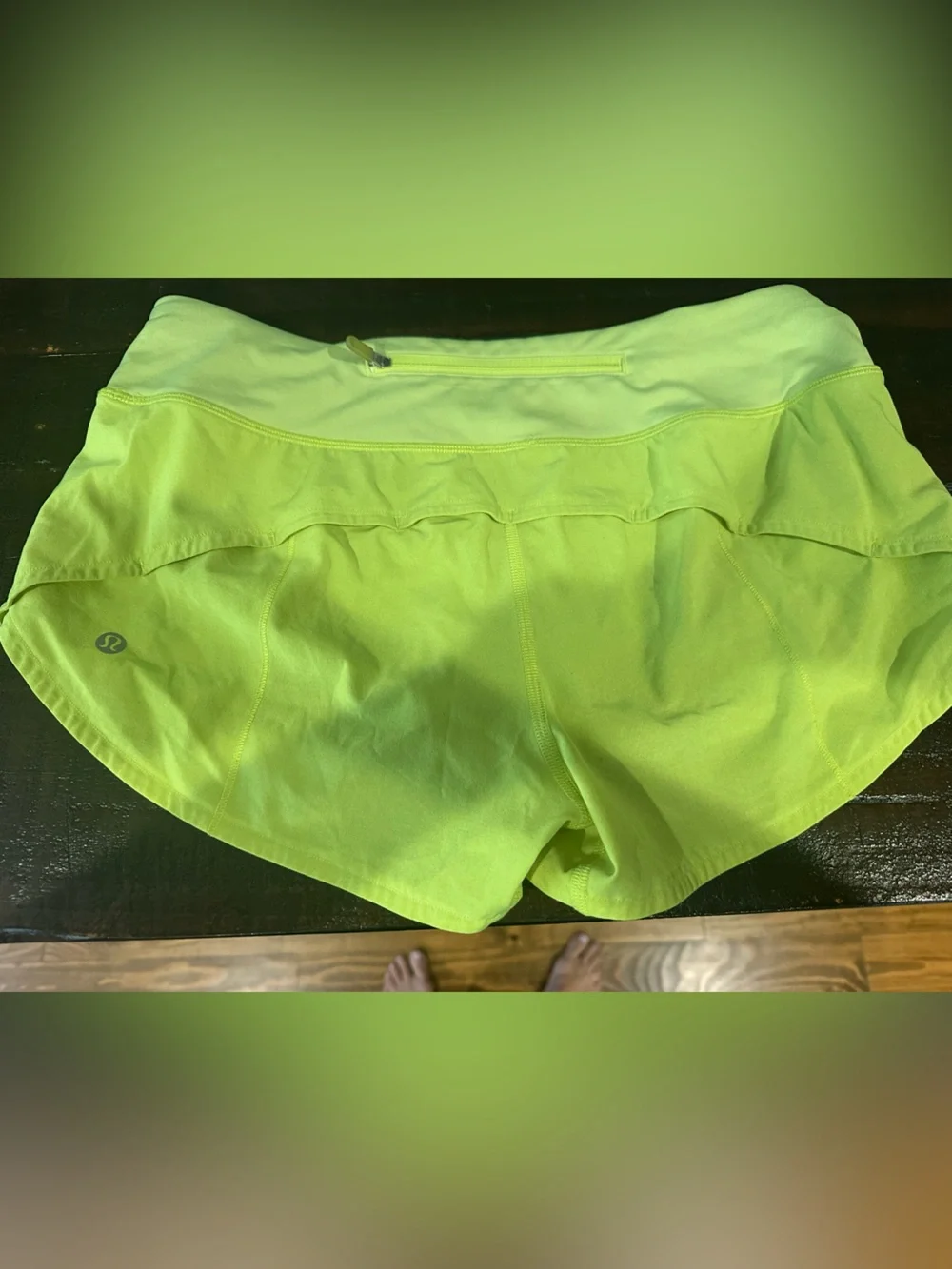 lululemon athletica Neon Yellow Athletic Shorts